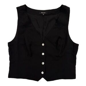 NWOT Madewell Katrina vest top black size 10